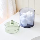 Color Blocked Glass Canister
