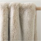 Faux Fur Chinchilla Throw