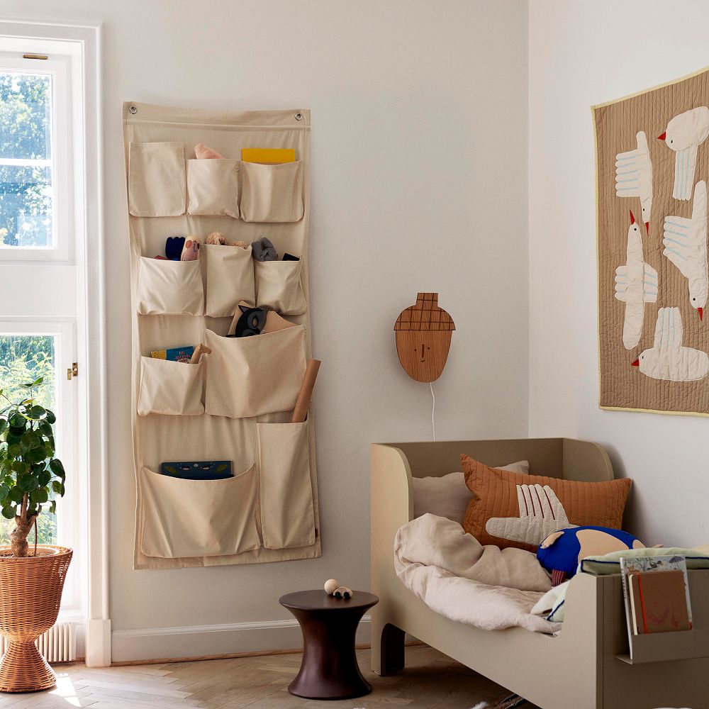 ferm LIVING Canvas Wall Pockets | West Elm