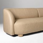 Laurent Leather 2-Piece Wedge Chaise Sectional (111.5")