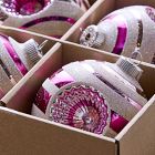 Shiny-Brite™ Pink Glass Ball Ornaments (Set of 4)