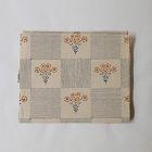 Open Box: Soil to Studio Shreya Block-Printed Cotton Tablecloth - Blue