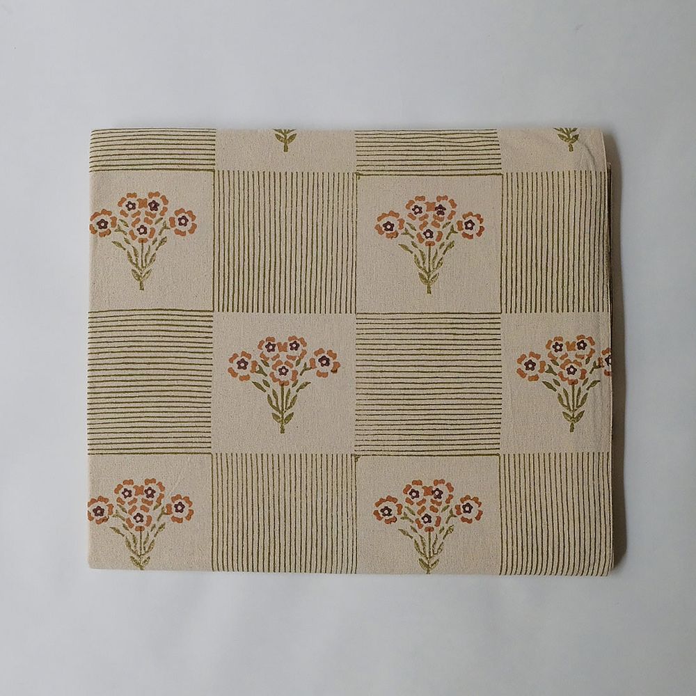 Soil to Studio Shreya Block-Printed Cotton Tablecloth