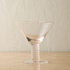 Grooved Stem Martini Glasses