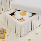 Robin Pleated Skirt Storage Ottoman