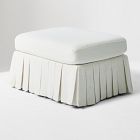 Robin Pleated Skirt Storage Ottoman