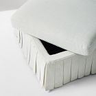 Robin Pleated Skirt Storage Ottoman