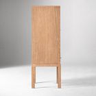 Tobin Cerused Leather Front Cabinet (34")