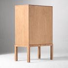 Tobin Cerused Leather Front Cabinet (34")