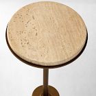 Fay Travertine Drink Table (9.5")