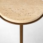 Fay Travertine Drink Table (9.5")