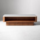 Panorama Marble Open Storage Coffee Table (52")