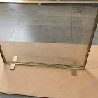 Open Box: Thin Metal Fireplace Screen, 38" x 32" - Antique Brass