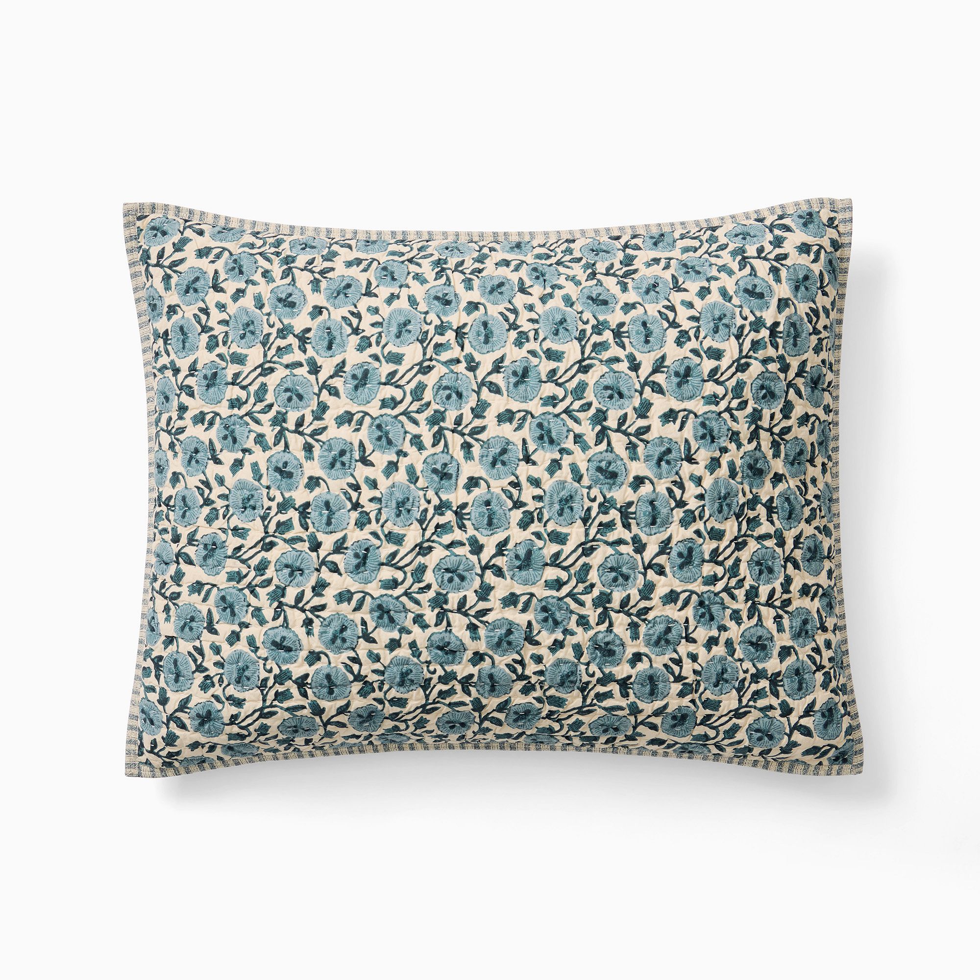 Laney Floral Shams - Chambray