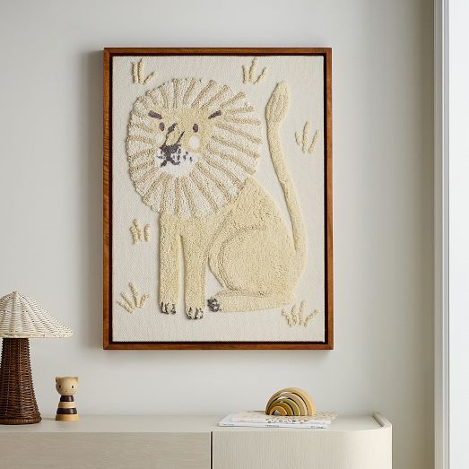 Tufted Lion Wall Art by West Elm