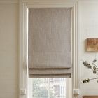 Open Box: Crossweave Blackout Roman Shade, 48"W x 64"L - Belgian Flax