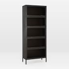 Iron &amp; Glass Tall Barrister Cabinet (32")