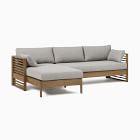 Santa Fe Slatted Outdoor 2-Piece Chaise Sectional (95")