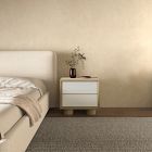 Zachariah Faux Shagreen Nightstand (24")