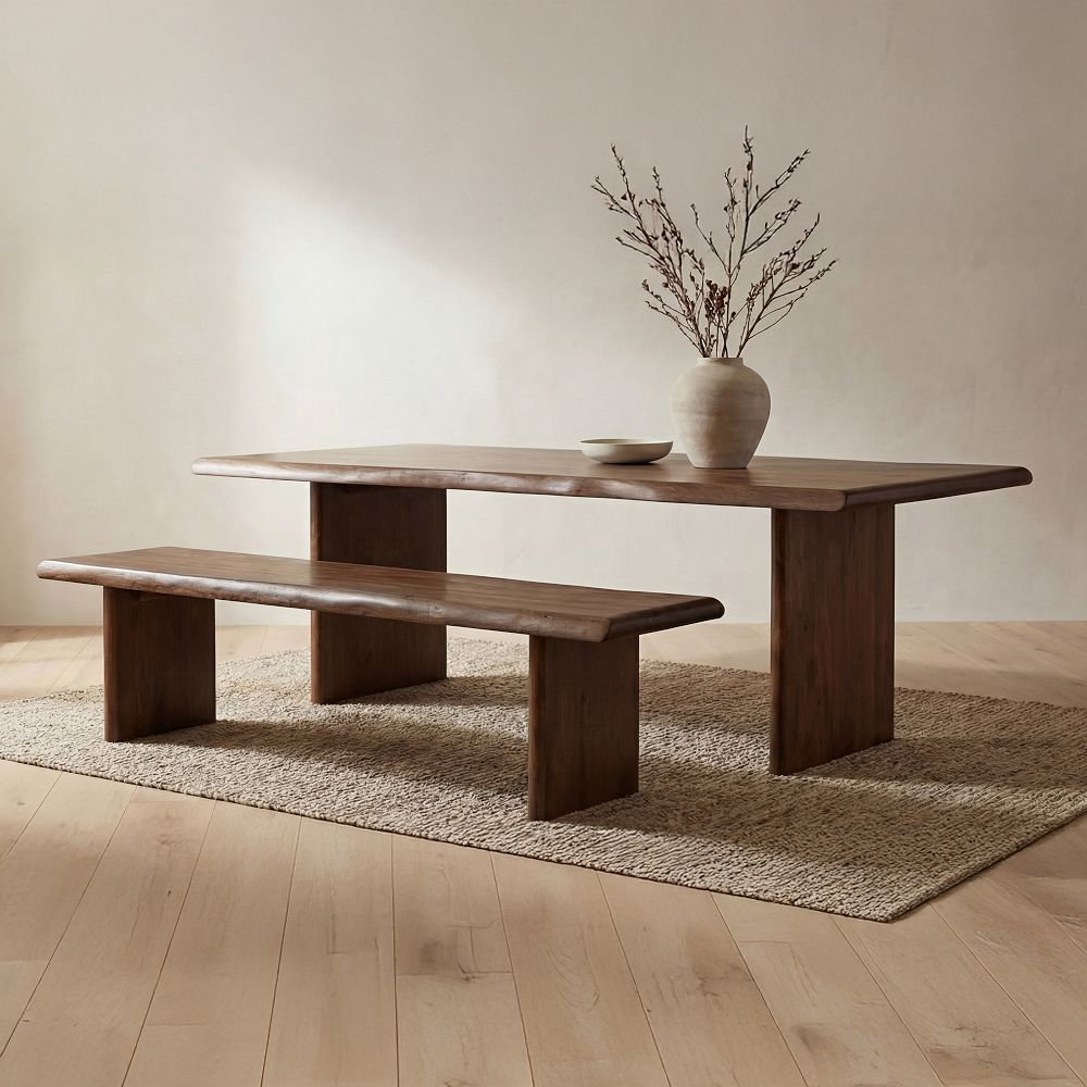 Margaret Live Edge Dining Bench by West Elm