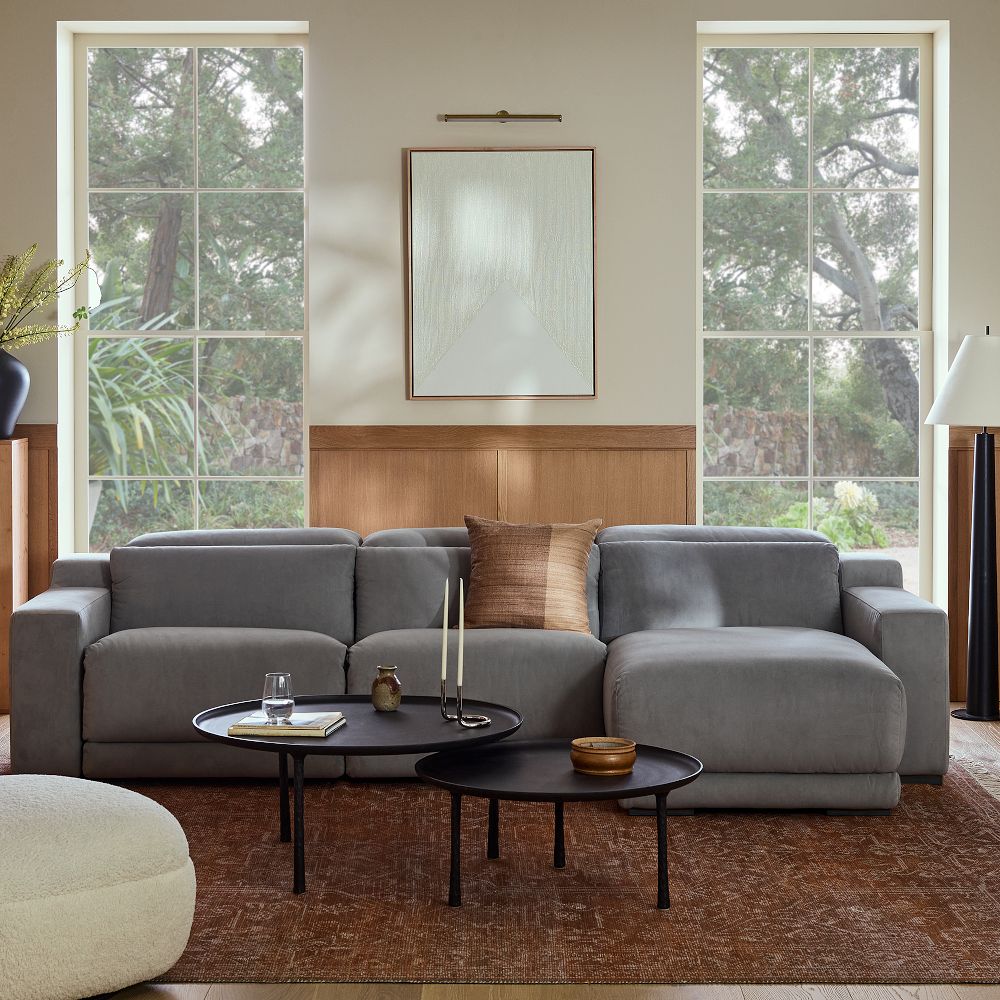 Dalton Motion Reclining 3-Piece Chaise Sectional (119.5") by West Elm