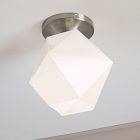 Sculptural Faceted Flush Mount