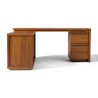 Cutler L-Shaped Desk (68") &amp; File Cabinet (16") Set