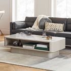 Panorama Marble Open Storage Coffee Table (52")