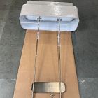 Open Box: Aleena Linear Chandelier (36") - Natural Linen, Oil Rubbed Bronze