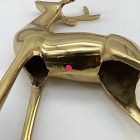 Open Box: Metal Reindeer Object, Standing - Brass