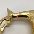 Open Box: Metal Reindeer Object, Standing - Brass
