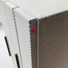 Open Box: Modern Fluted Jewelry Box, Grand (7.5"H) - White