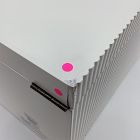 Open Box: Modern Fluted Jewelry Box, Grand (7.5"H) - White