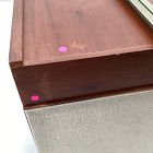 Open Box: Modern Shaped Jewelry Box, Cube (10"H) - Cool Walnut