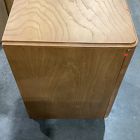 Open Box: Pierce &amp; Ward Burl Wood Nightstand (18") - Light Nutmeg