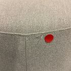 Open Box: Viv Swivel Ottoman - Performance Chenille Tweed Sand