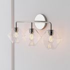 Sculptural 3-Light Faceted Sconce