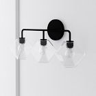 Sculptural 3-Light Faceted Sconce