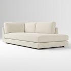 Open Box: Build Your Own Haven Sectional (Extra Deep), Right-Arm Bumper Chaise - Performance Distressed Velvet Storm Gray