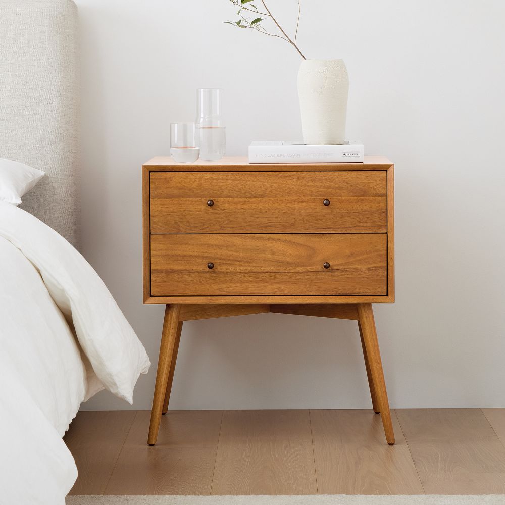 Mid-Century Wide Nightstand (25") by West Elm