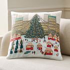 Nicole Cicak Holiday Market Tree Pillow Cover