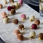 Flocked Ball Garland