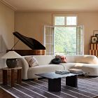 Travertine Side Table (22.75")