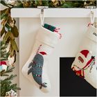 Felt Narwhal in Lights Stocking