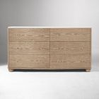 Clementine Marble 6-Drawer Dresser (60")