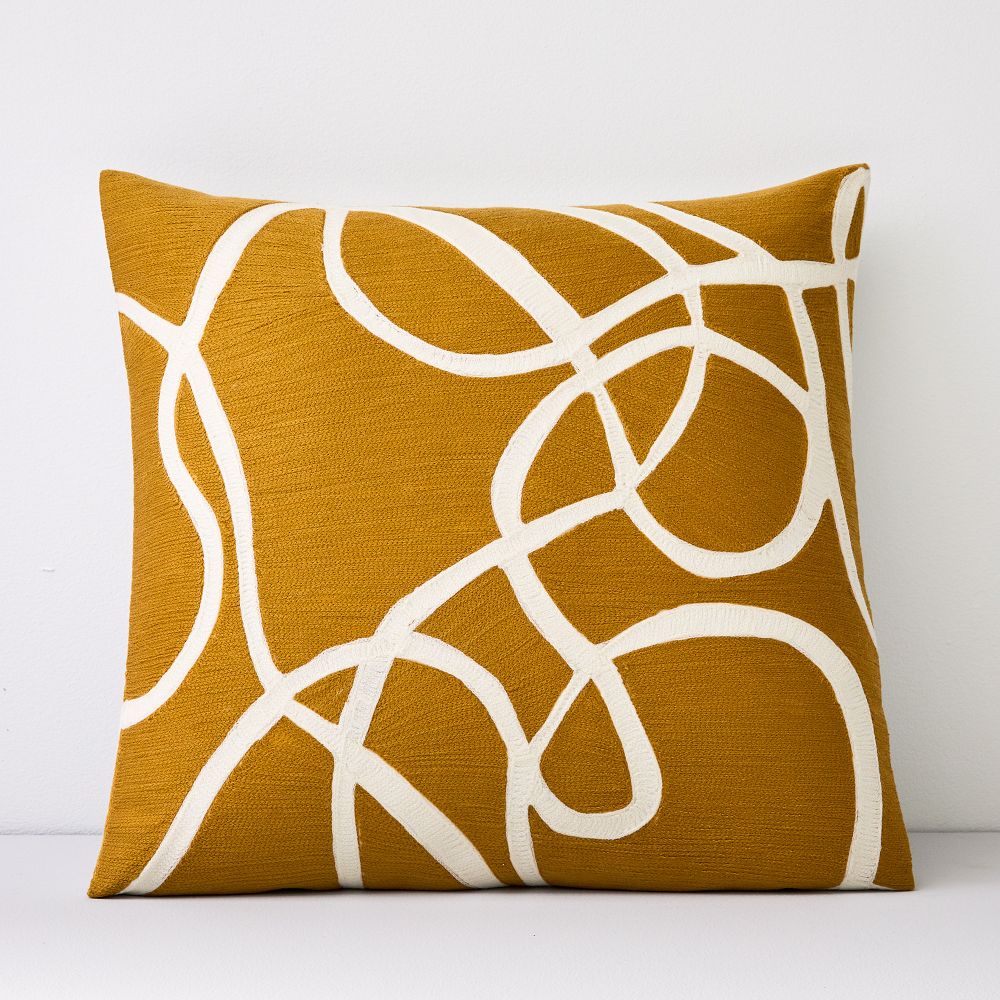 Crewel Rope Pillow Cover by West Elm
