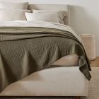 Open Box: Dreamy Gauze Cotton Blanket, F/Q, Dark Olive