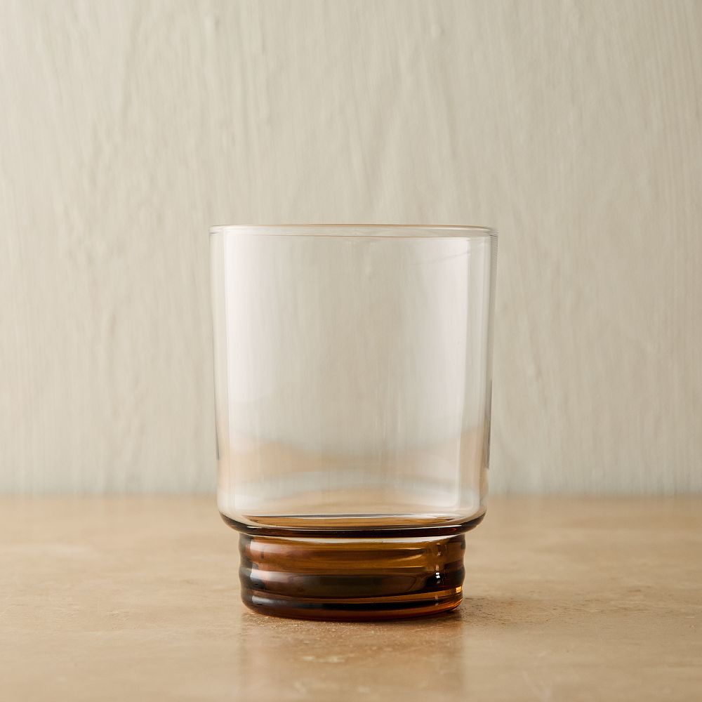 Grooved Stem Double Old Fashioned Glasses - Set of 8