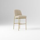 Open Box: Jack Metal Frame Counter Stool (26") - Performance Yarn Dyed Linen Weave Sand, Champagne Bronze