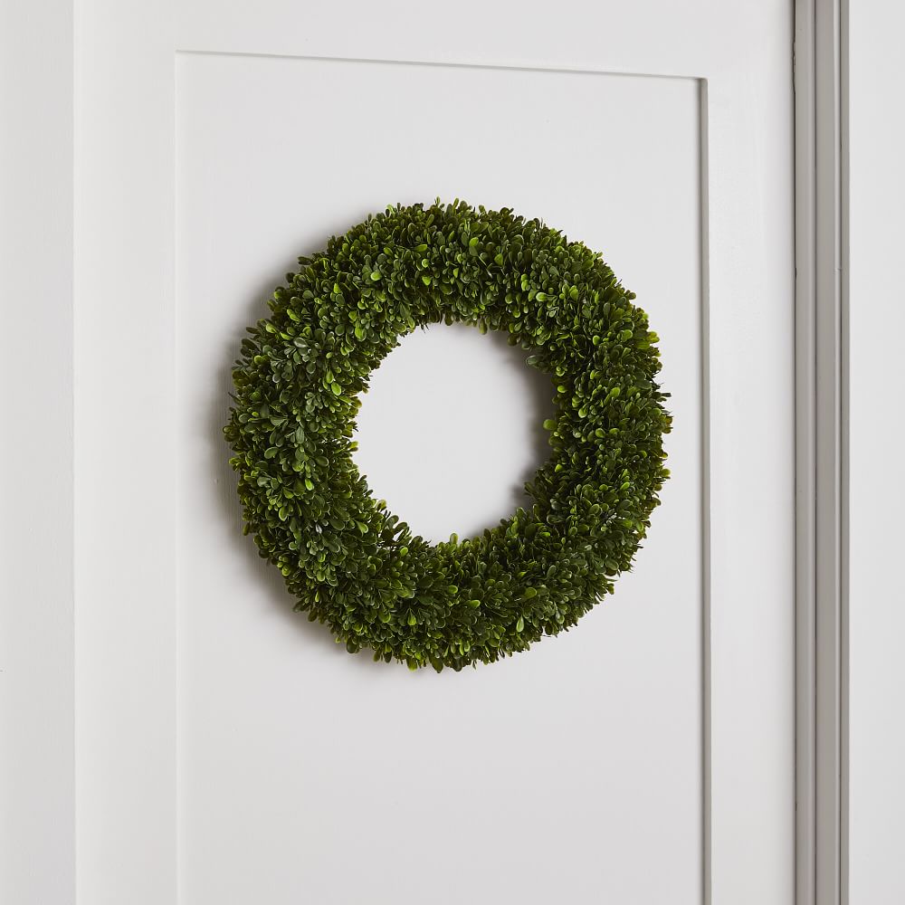 Faux Indoor/Outdoor Tea Leaf Wreath - 19.5 Inch
